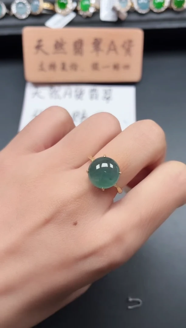 银S925镶嵌戒指翡翠1111