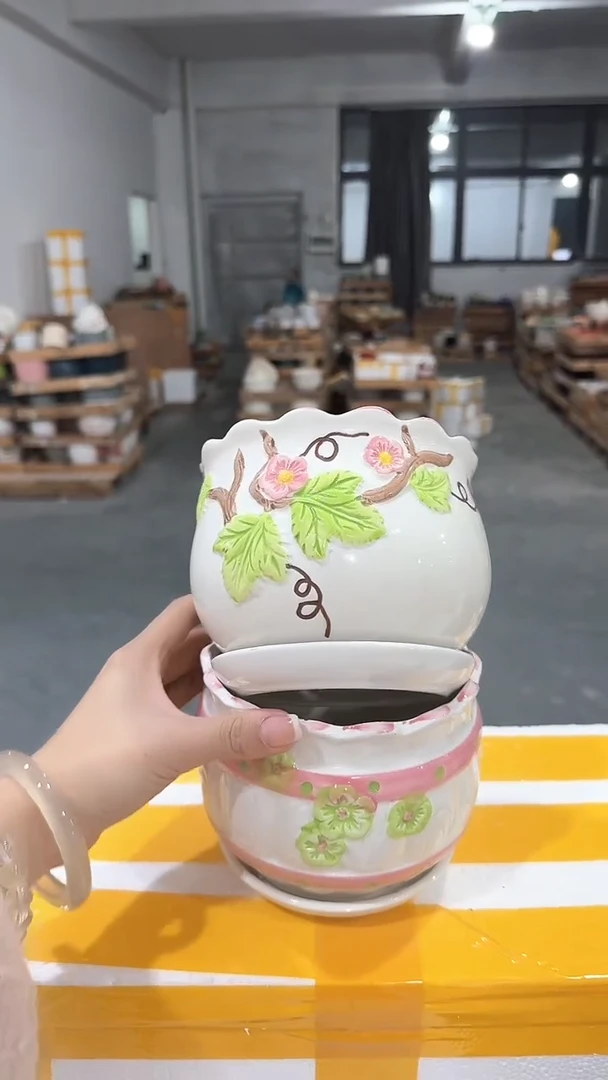 高温陶瓷花盆+13-18