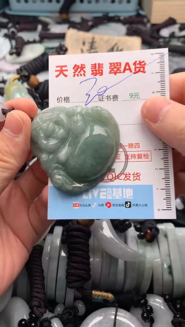 翡翠未镶嵌吊坠(不含链)1