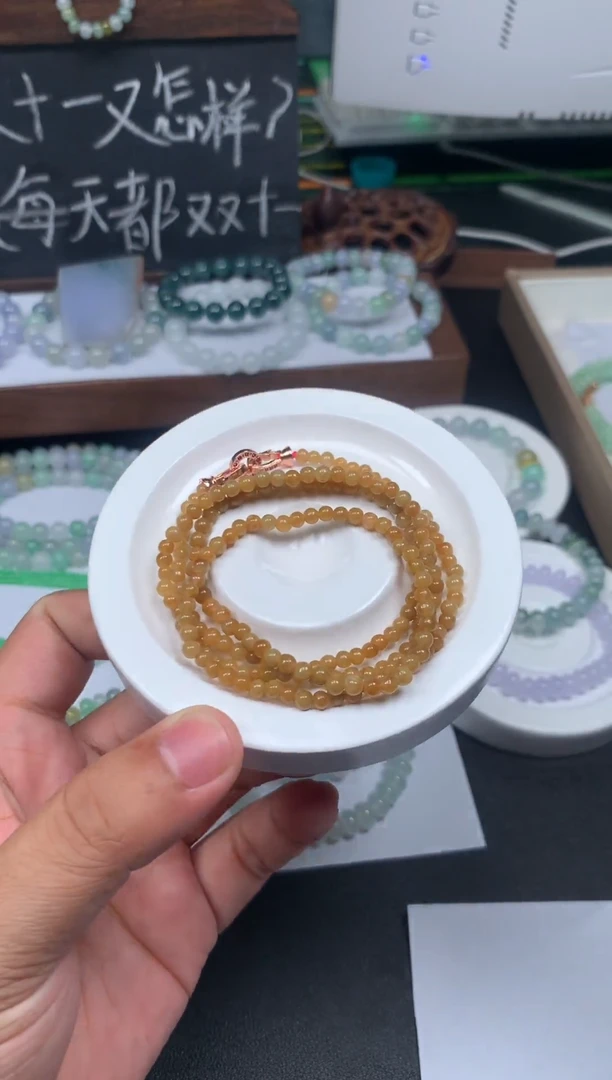 未镶嵌手串翡翠天然缅甸A货翡翠A236