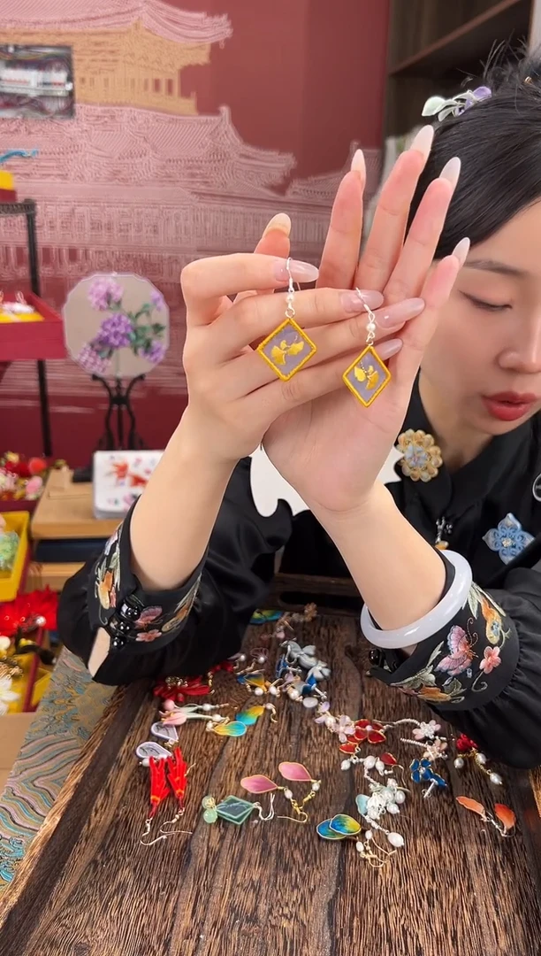 【闪购商品】刺绣苏绣世家非遗手工（耳环）