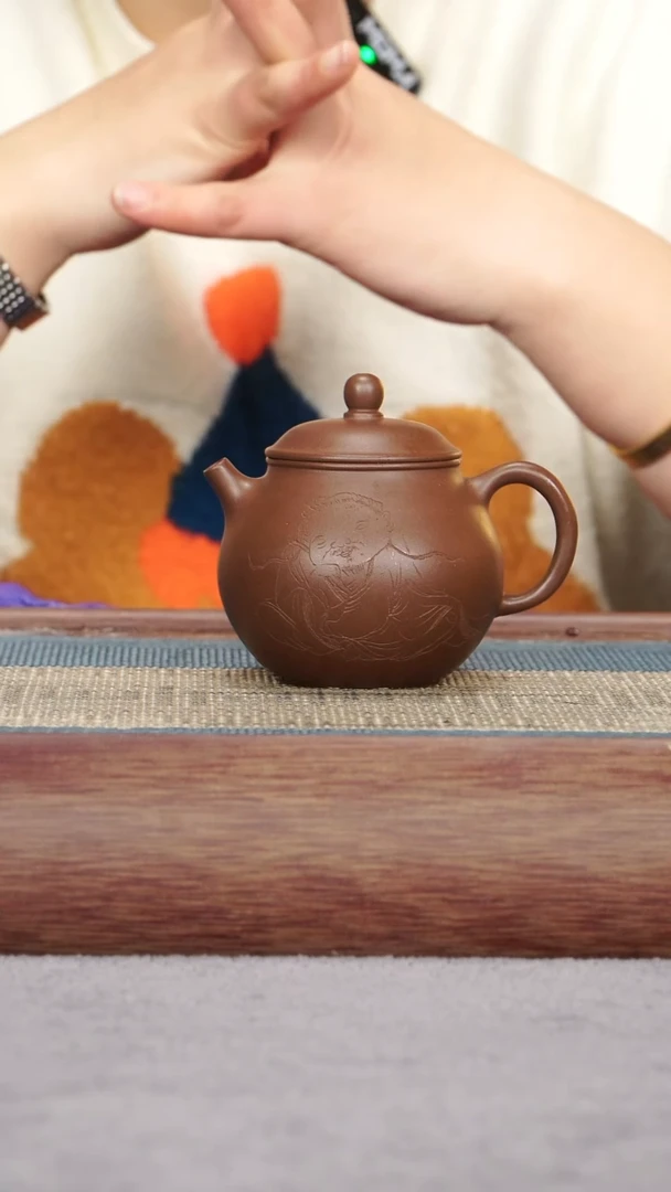 【闪购商品】紫砂茶壶底槽青 圆珠