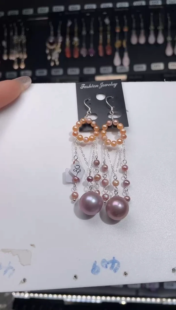 【闪购商品】紫晶耳饰银S925镶嵌琉殊