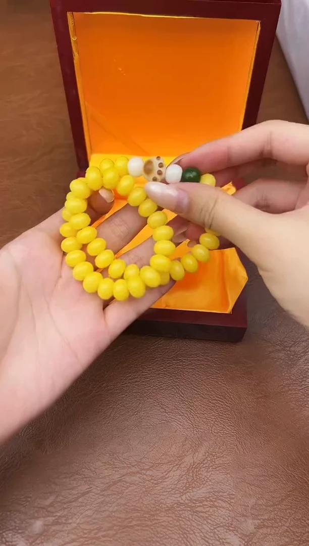 万家文玩阁黄玉菩提链接@@L007