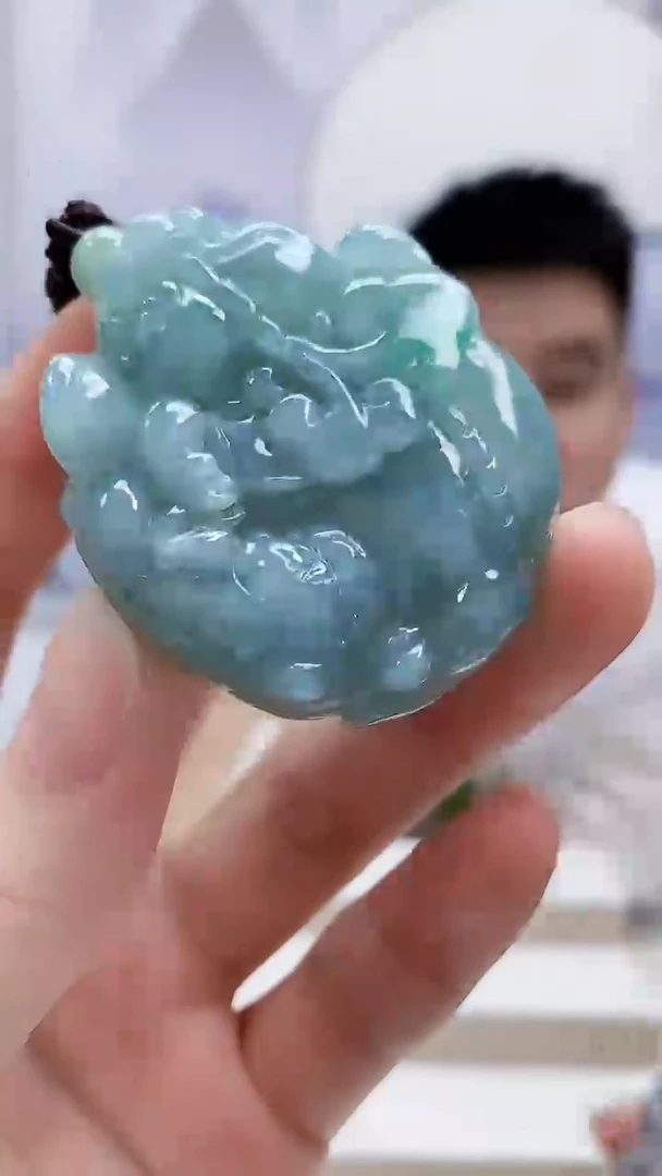 未镶嵌定制翡翠5028ry-毛货挂件95