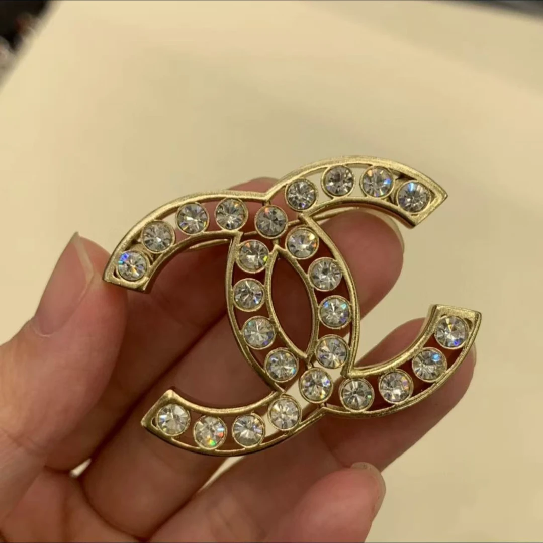 未使用 Chanel/香奈儿 娜娜专属 水晶双c胸针