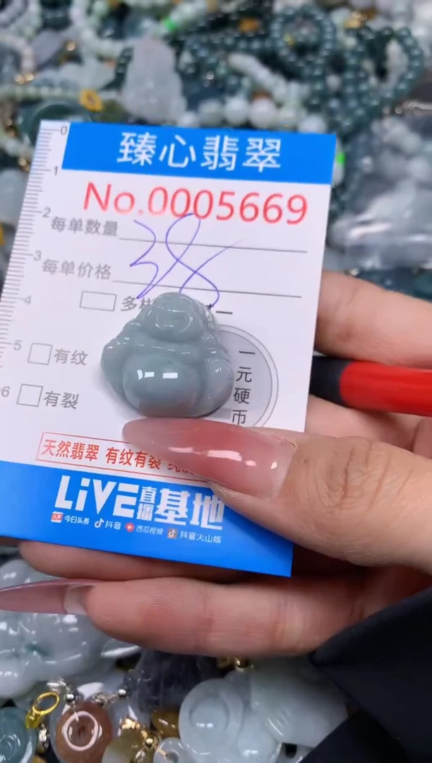 【闪购商品】翡翠颈饰未镶嵌含绳0005669