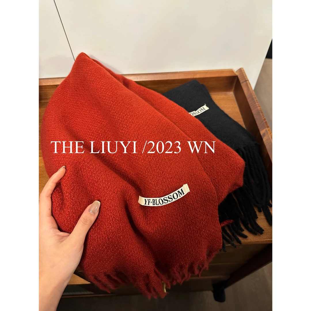 【LIUYI】冬季流苏百搭柔软保暖针织围巾5159