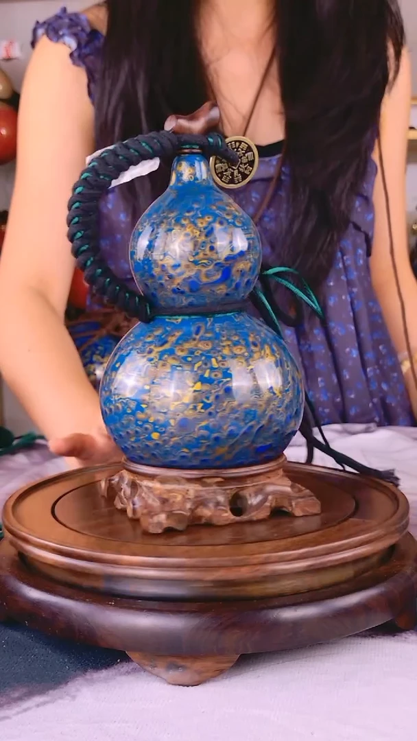 0692古法手作 大漆酒葫芦