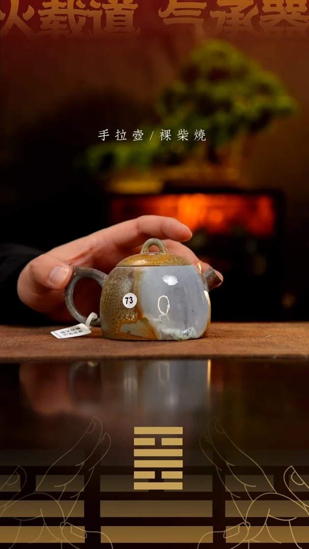 夸烧柴烧秦权壶73