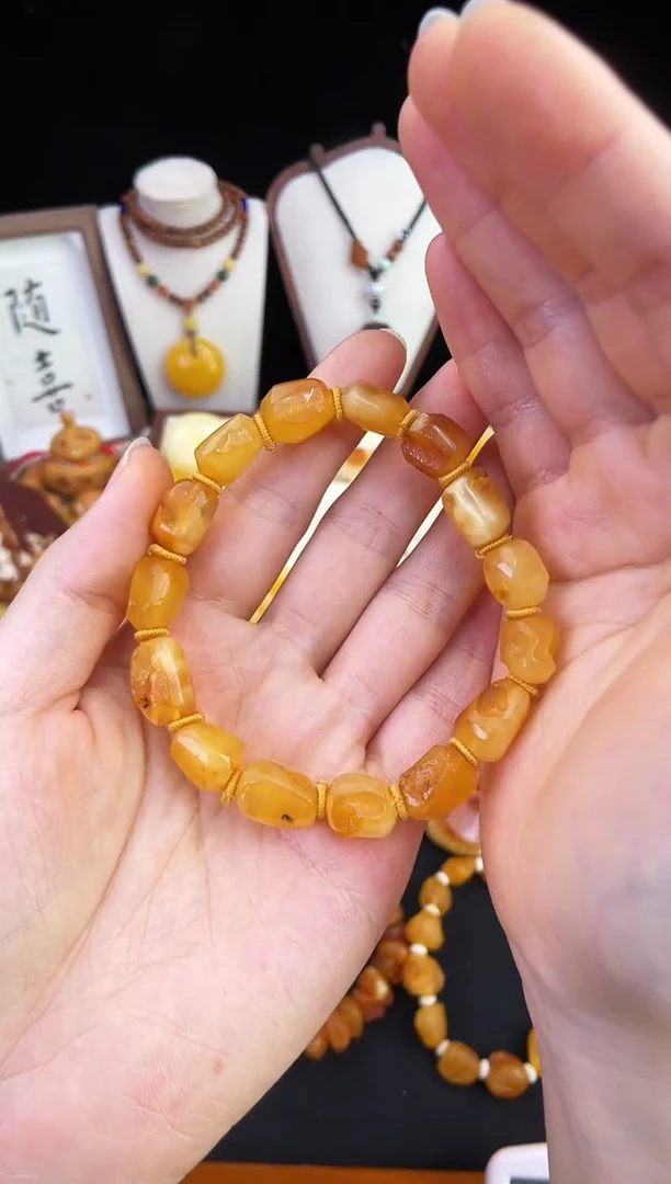 琥珀未镶嵌珠宝奇石柒月