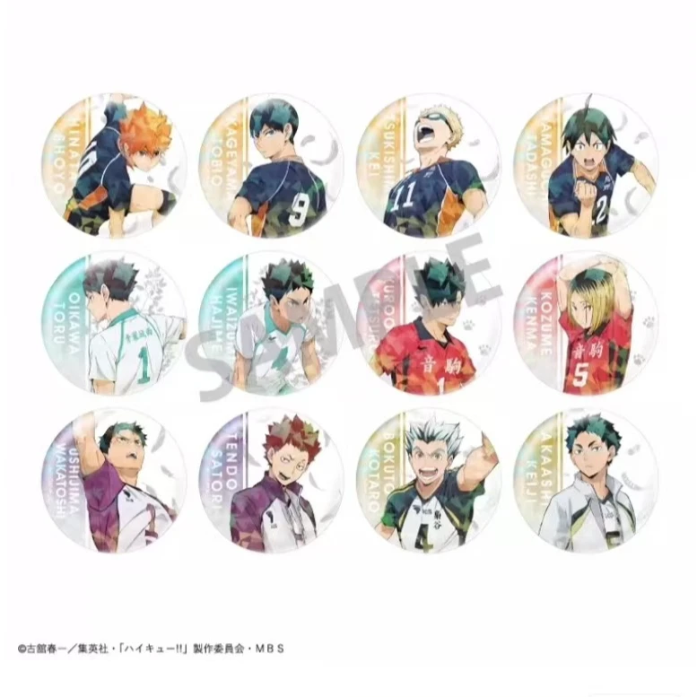 【幸运鹅】排球少年结晶柄玻璃闪吧唧 默认代拆