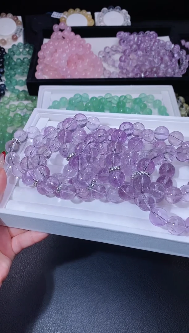 【闪购商品】水晶手链合金115.1玻利维亚紫水晶手串多样性发其一