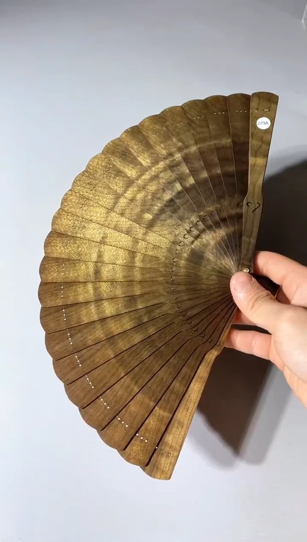 金丝楠229号18cm金丝楠木小叶桢楠扇子