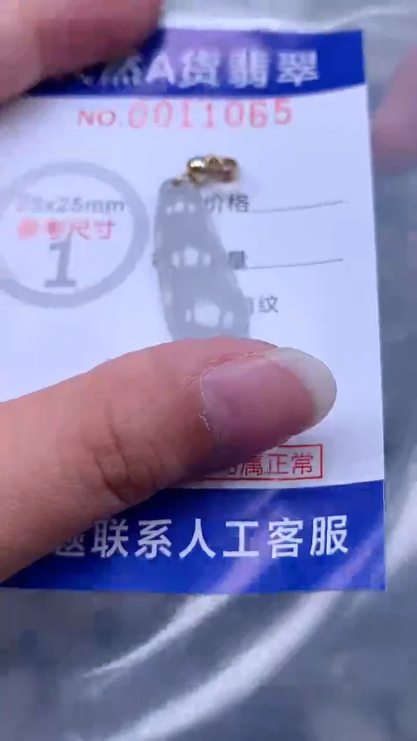 翡翠未镶嵌吊坠(不含链)1