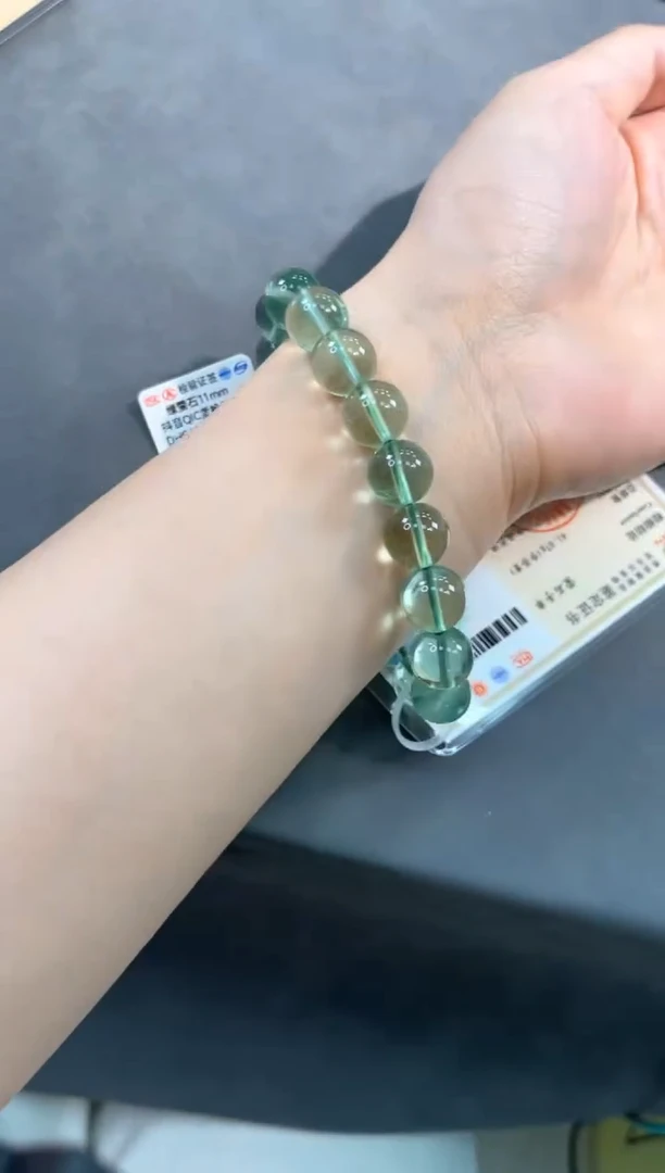 【闪购商品】萤石手链未镶嵌103号绿色萤石单圈