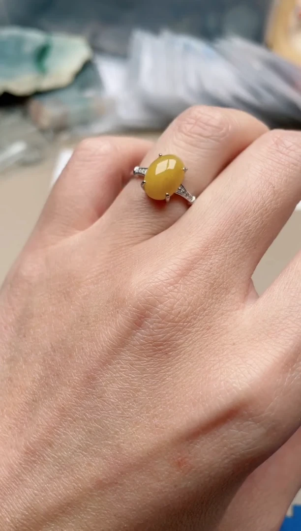 【闪购商品】翡翠戒指银S925镶嵌100000002