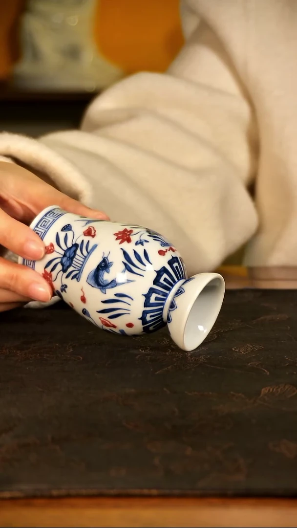 青花釉里红主人杯CJ