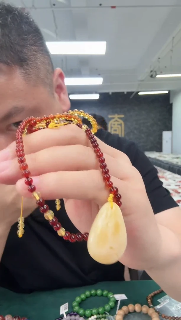 未镶嵌项链琥珀琥珀蜜蜡项链