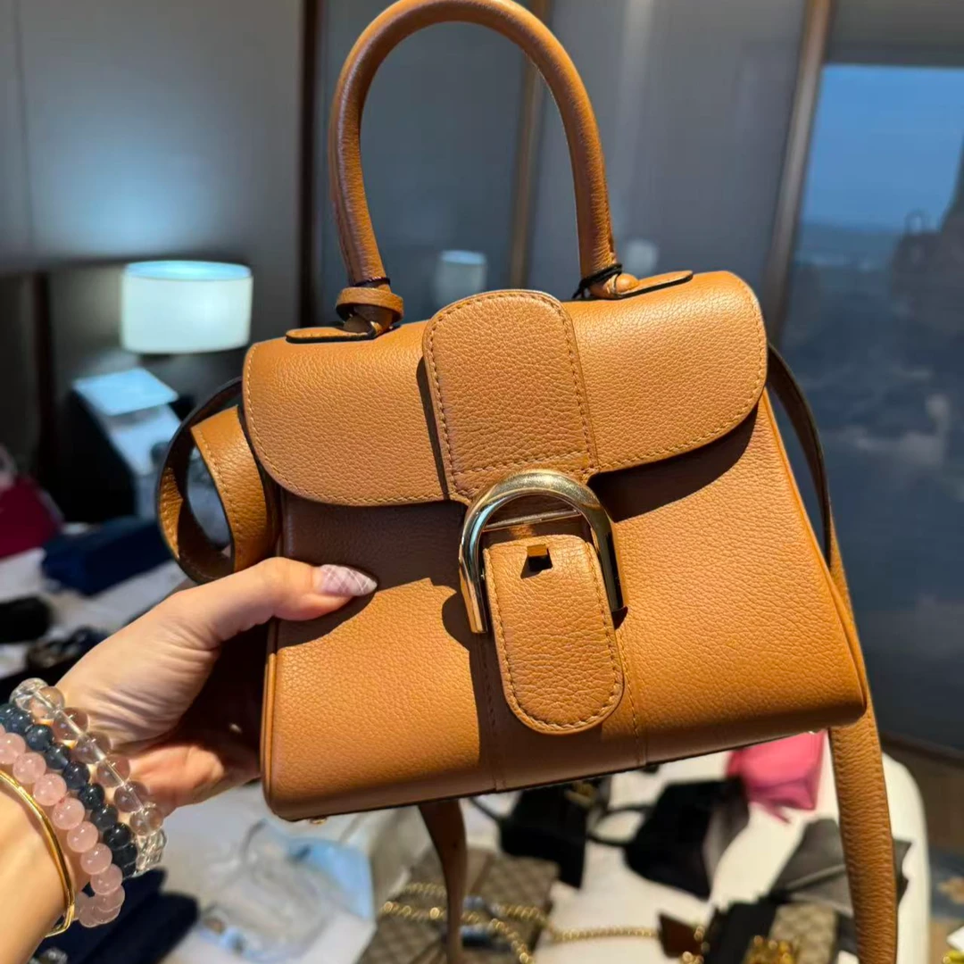 95新 Delvaux/德尔沃 金棕手提/二奢包包