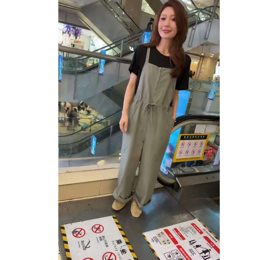 1862 U 韩版休闲舒适时尚洋气百搭夏款背带裤