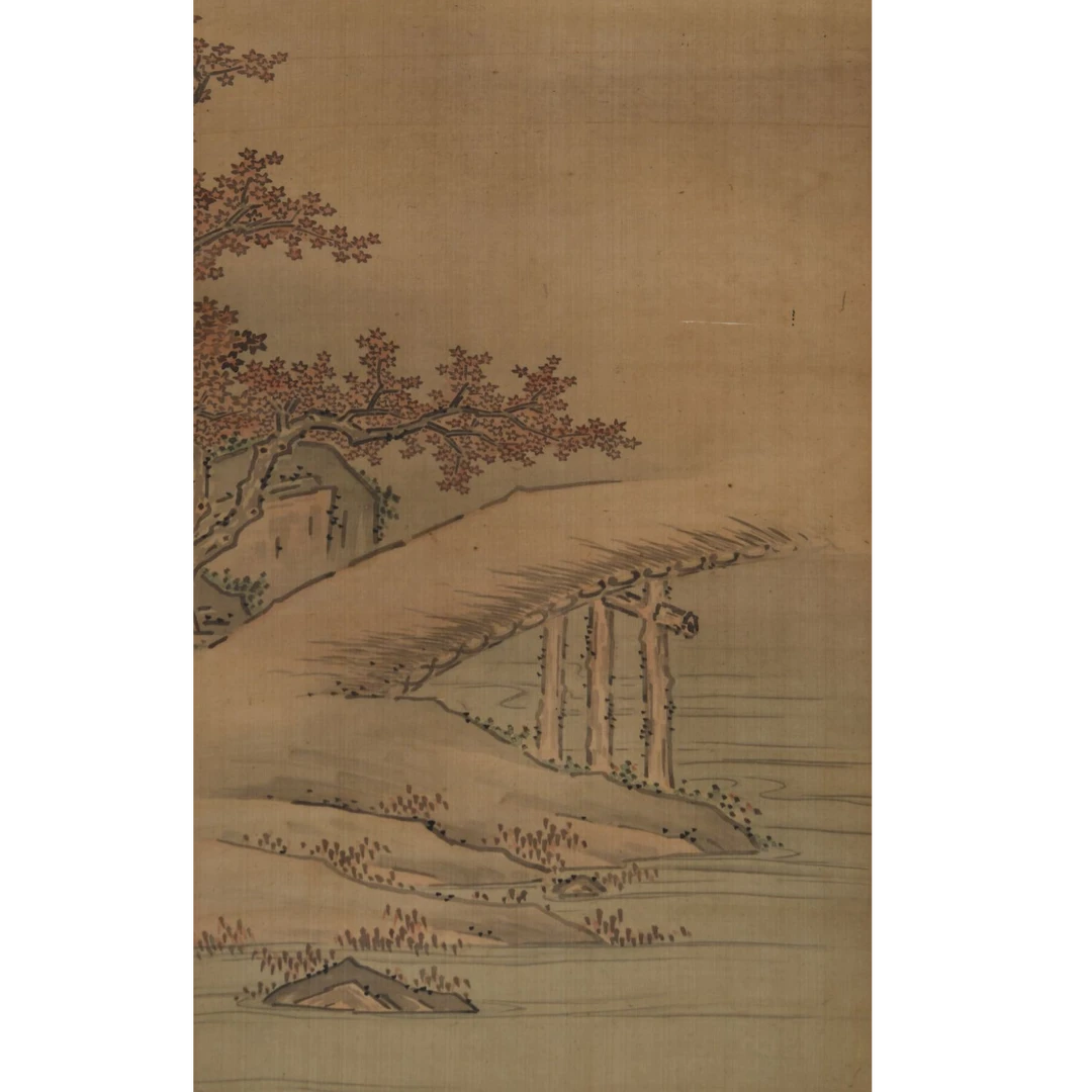 LOT.711 《山水》94*29cm 绢本设色立轴