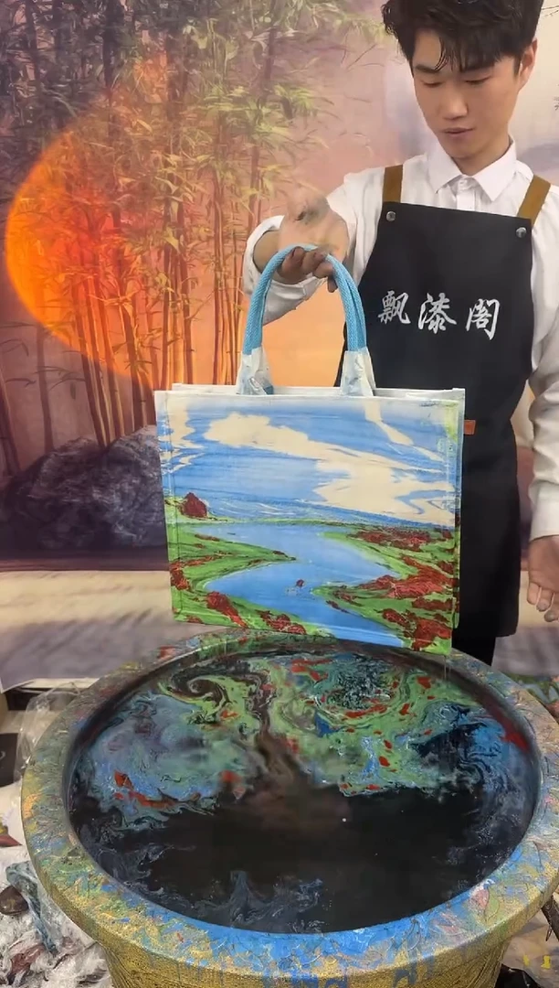 蓝天花海现场制作155