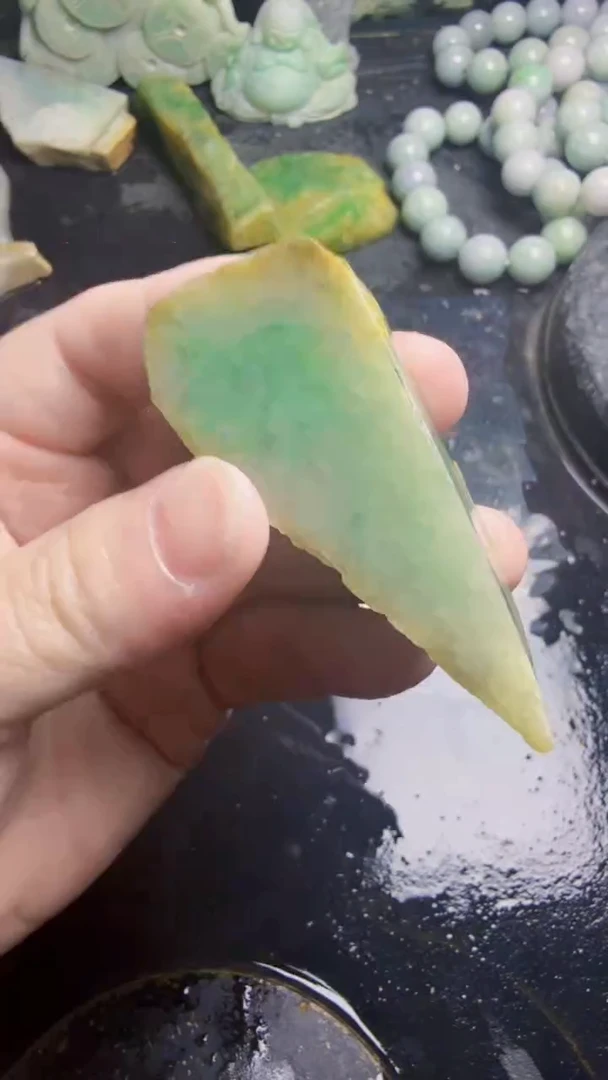 未镶嵌挂件翡翠《****》天然翡翠153