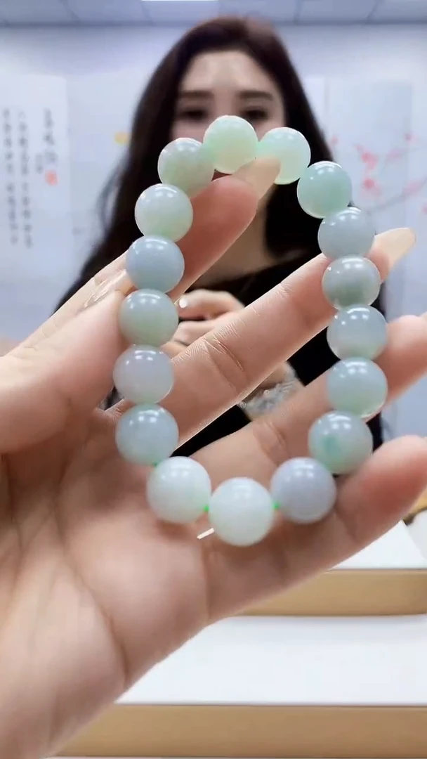 未镶嵌定制翡翠4829ty-毛货手串111