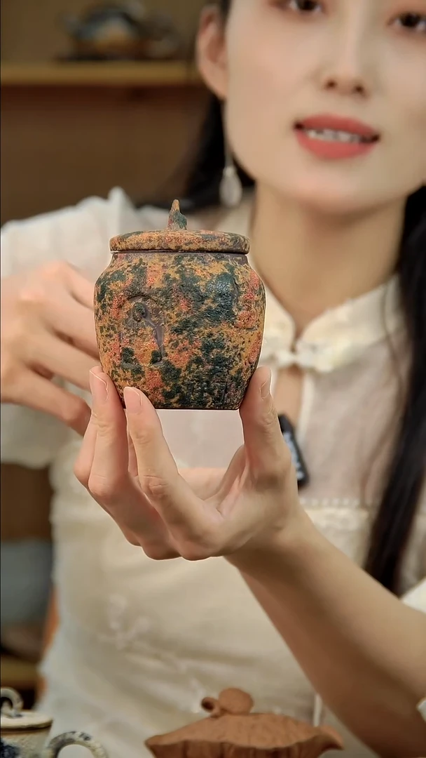 言野手作 岩矿茶叶罐