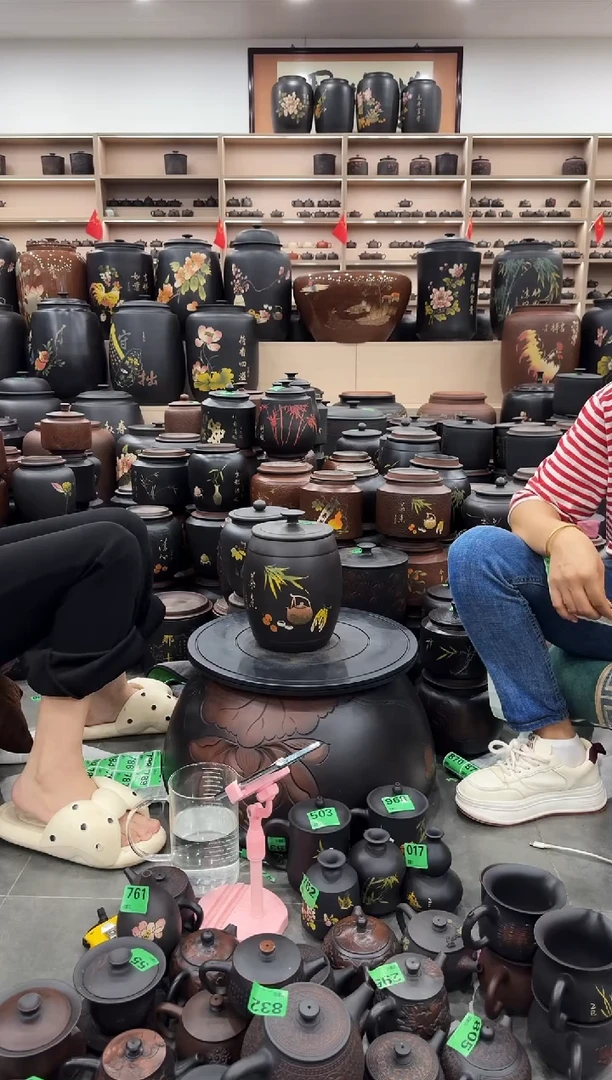 罐瑕疵茶叶罐 805  高柱彩填