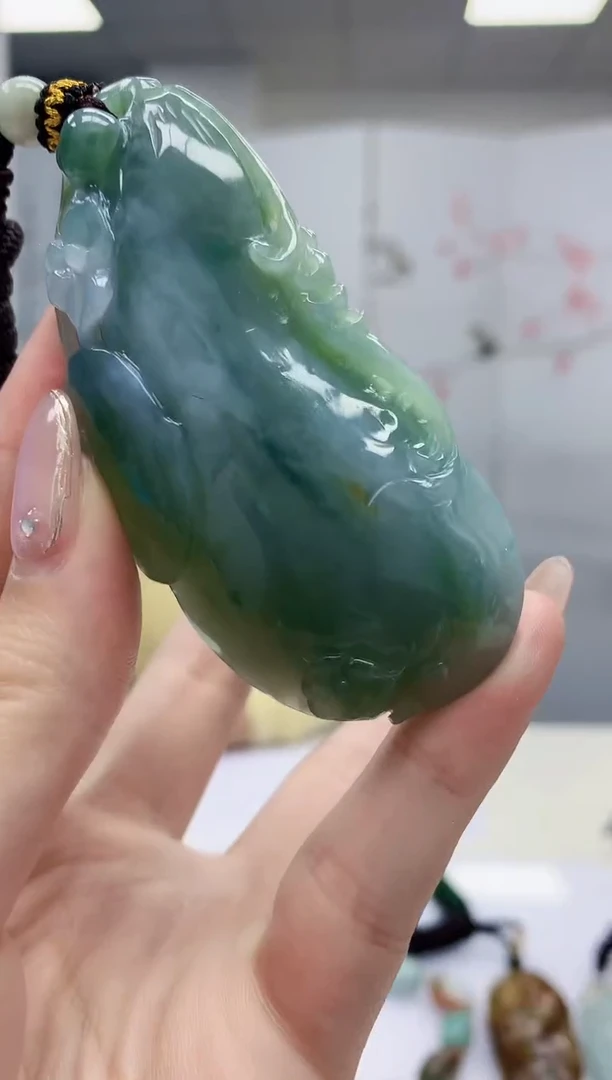 【闪购商品】定制翡翠未镶嵌4902jw-毛货挂件7