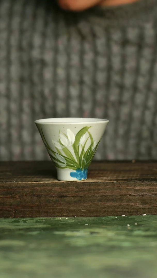 青诗集手工手绘瓷器