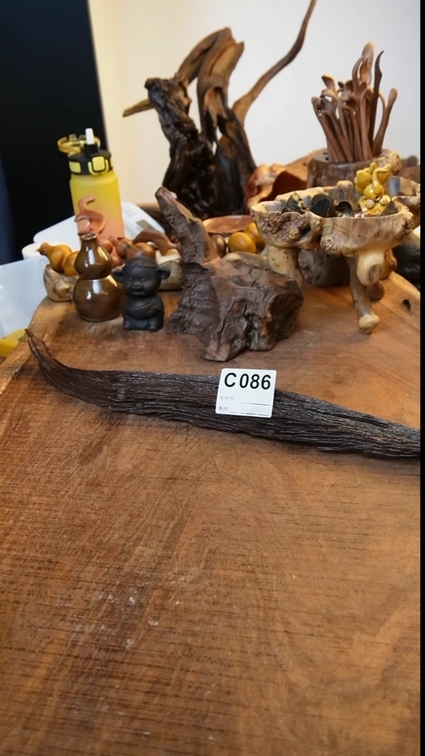 ?****?C086鹰瞳手作硬木工艺横香插