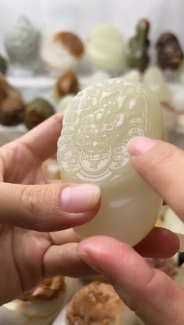 石材古青石棉纹正常不退换貔貅