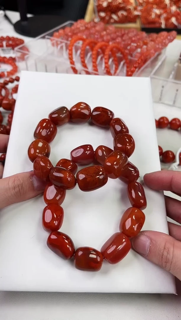 【闪购商品】南红玛瑙瓦西随型手串未镶嵌（多样式发其一）