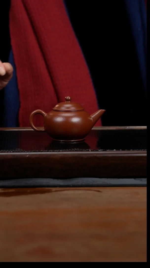 茶壶紫砂150cc小煤窑原矿朱泥水平10