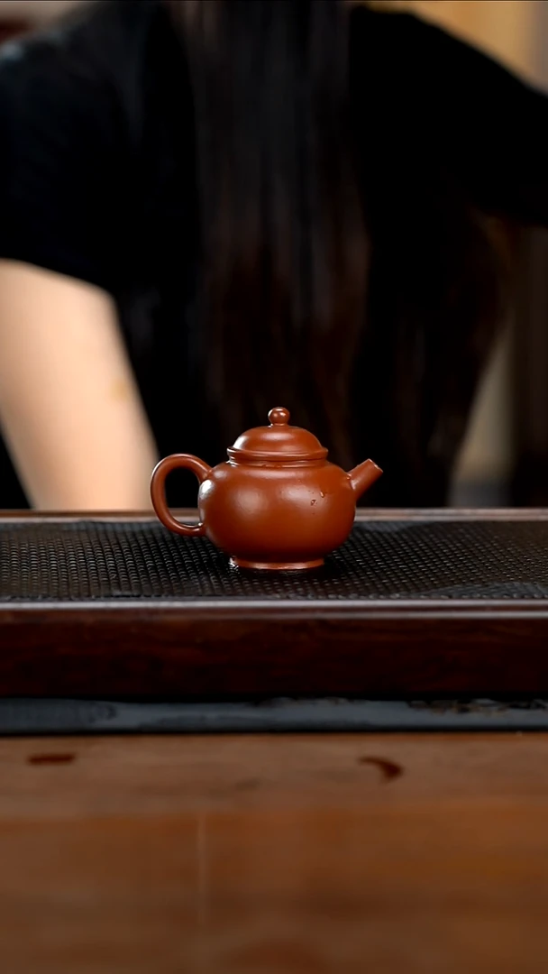 茶壶紫砂100cc原矿小煤窑朱泥宫灯7