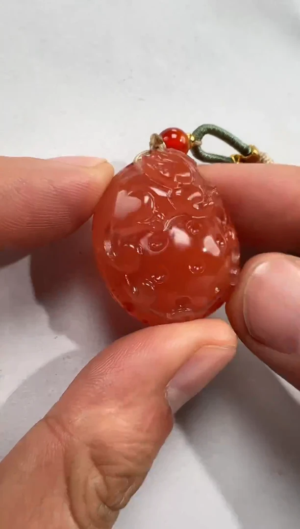 吊坠(不含链)未镶嵌南红玛瑙菟**生精品时尚雕刻挂坠
