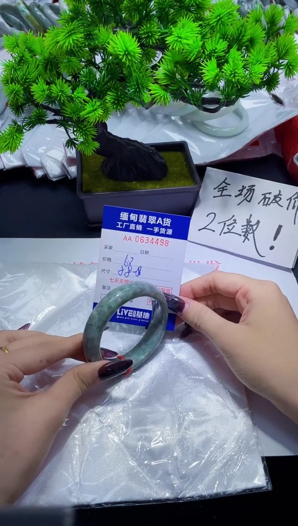 未镶嵌手镯翡翠天然翡翠A货4498