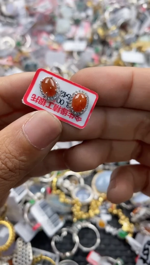 银S925镶嵌戒指翡翠999               9