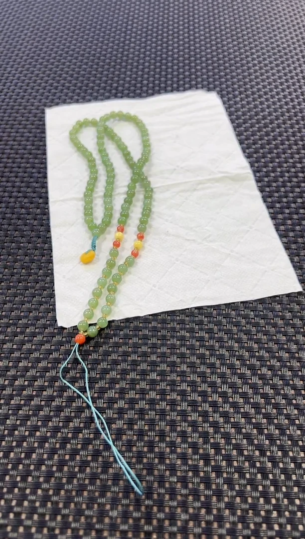 和田玉未镶嵌项链DIY 约5mm+ （多样性发一件）