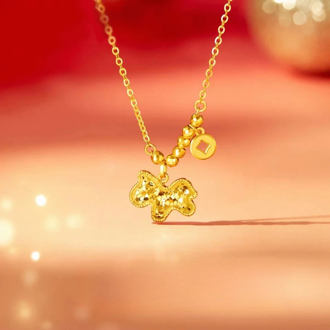 铜合金项链 【高版本】碎冰冰马上有钱项链时尚轻奢百搭不掉色M扣