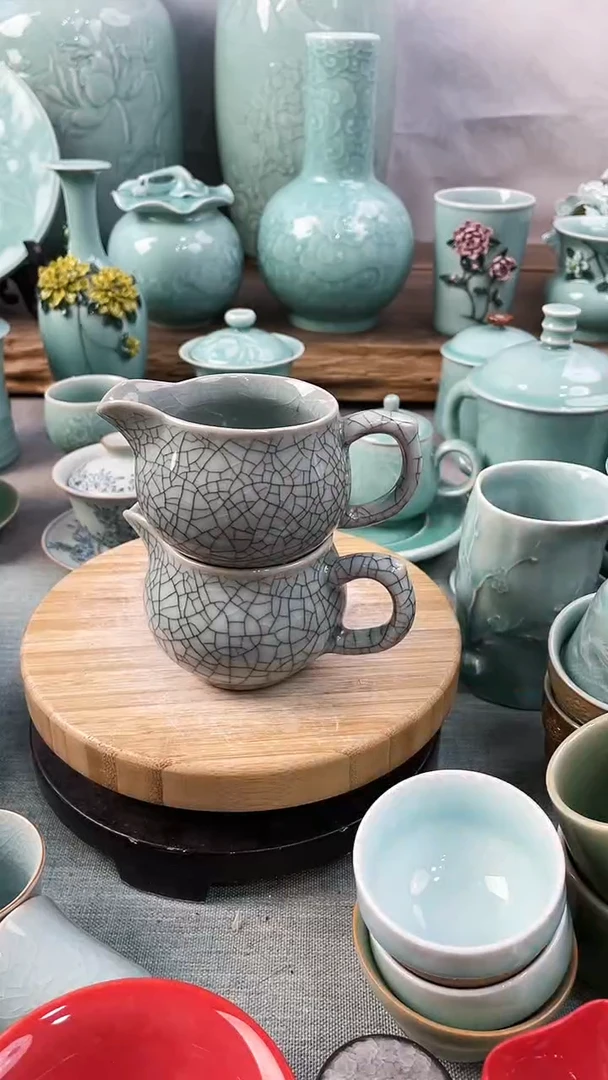 【闪购商品】2个 特价 微瑕 慧仙青瓷