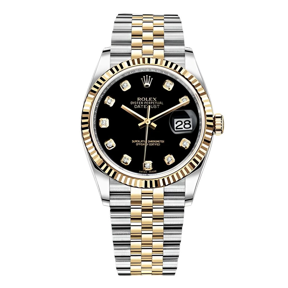 99新 Rolex/劳力士 日志116233/36mm/黑盘钻刻/自动机械/单表
