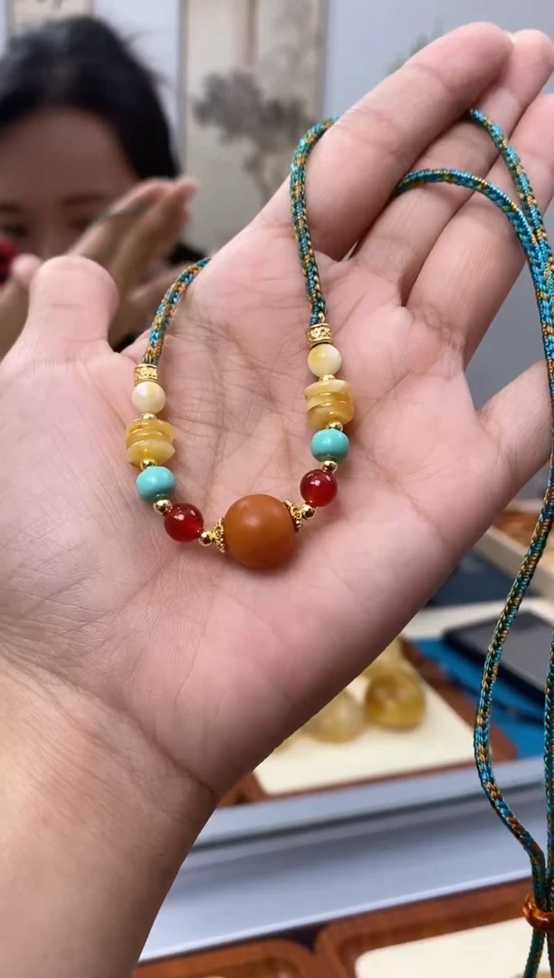 【闪购商品】琥珀裸石未镶嵌天然琥珀蜜蜡锁骨链多样性发一