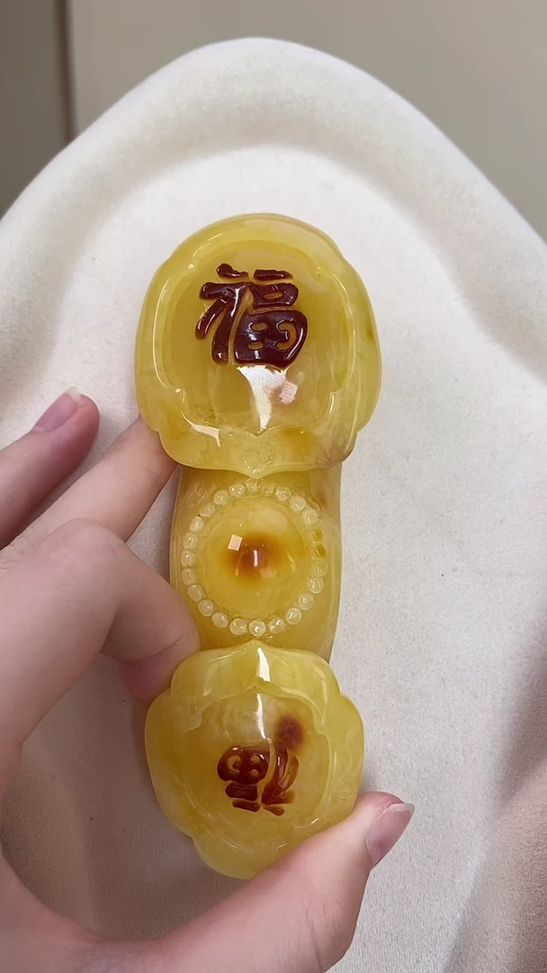 琥珀颈饰未镶嵌吊坠