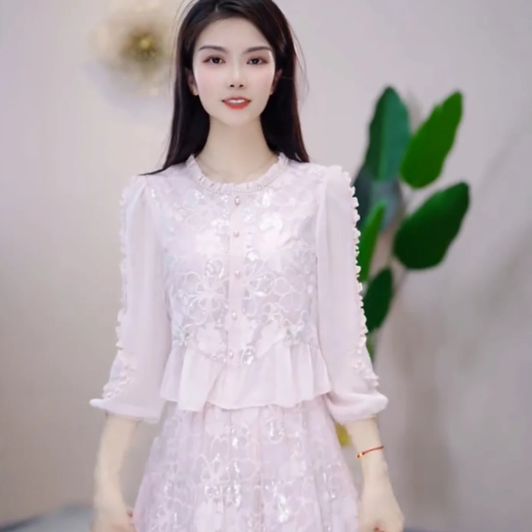 【依橙定制】A888842#2025 春季  新款 洋气 收腰  修身 连衣裙