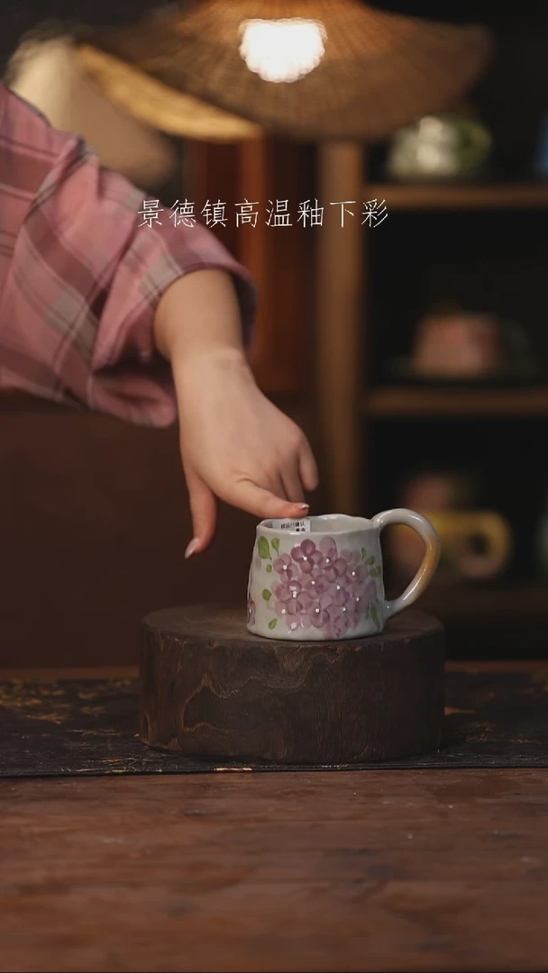 陶瓷景德镇高温釉下手绘陶瓷359