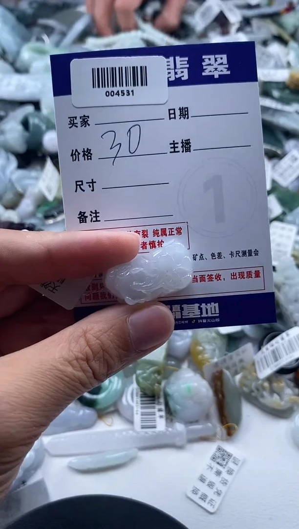 吊坠(不含链)未镶嵌翡翠004531